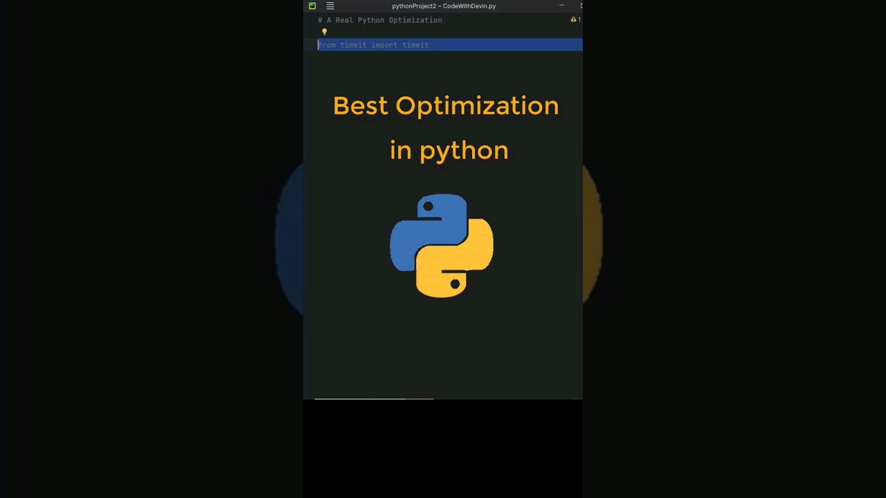 A Real Python Optimization You Can Use