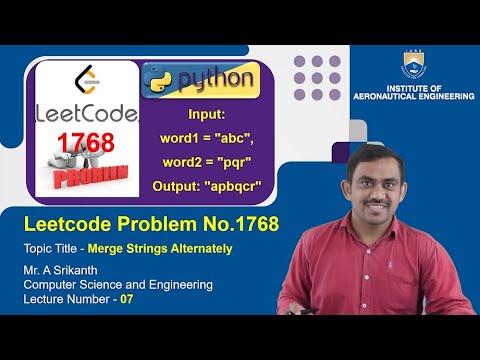 Merge Strings Alternately | LeetCode Problem 1768 | Python Solution by ...