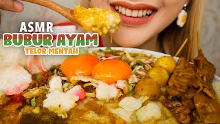 #182 Request ASMR BUBUR AYAM DI ADUK TELOR MENTAH | ASMR Indonesia