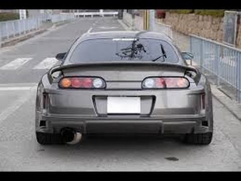 1000hp Toyota Supra burnout + exhaust sound