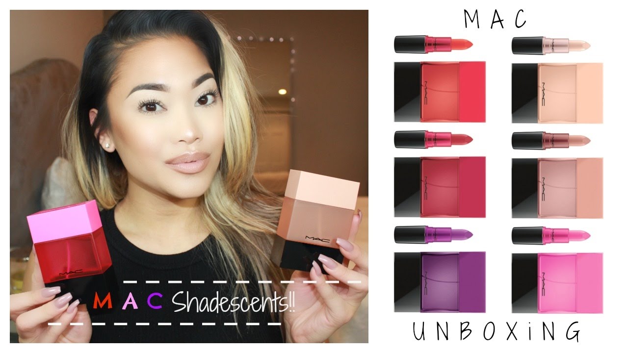 Mac Cosmetics New Shadescent Fragrances And Lipsticks Unboxing Youtube