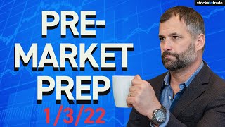 Pre Market Prep- Stock Market 1/3/2022