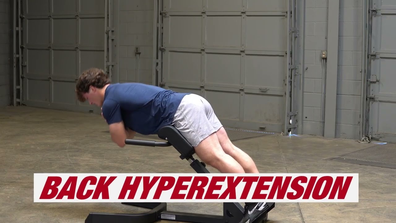 Master Back & Core Training with the Body-Solid GHYP345B Hyperextension Bench