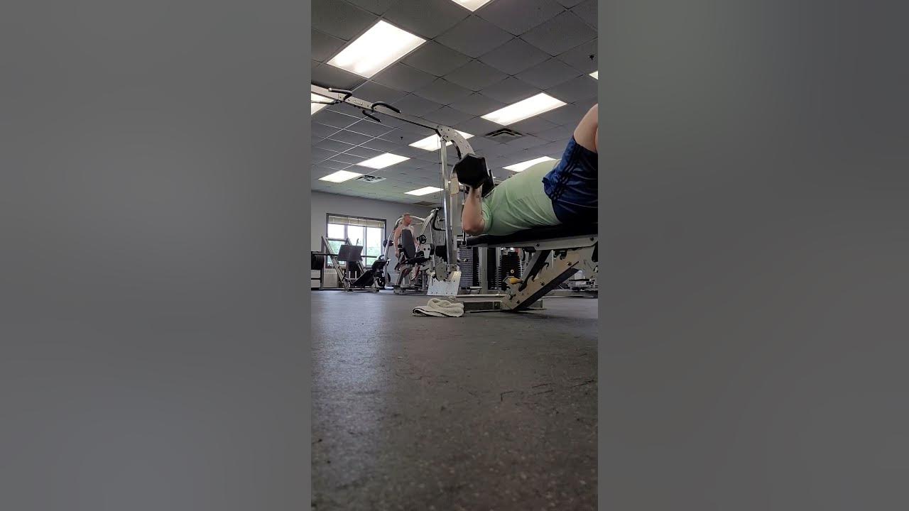 Dumbbell Bench Press 60lbs X 10 Drop Set Part shorts benchpress YouTube