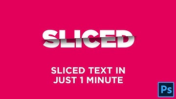 Sliced Text Effects in Photoshop | 1 Minute Tutorial | The Design Hub #Shorts