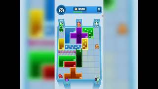 Drop Away Level 307 Solution Walkthrough