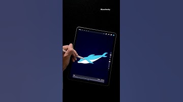 Animating dolphin in Procreate? 😳🤯 #procreate #animation