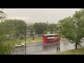 Thunderstorm and heavy rain in London