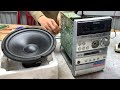 Aiwa audio amplifier restoration technique  cd  md sound floor restoration 100w