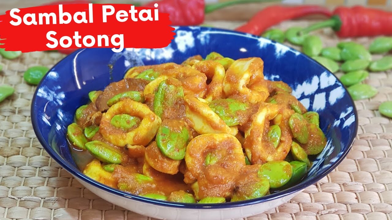 Sambal Petai Sotong หม กผ ดสะตอ Youtube
