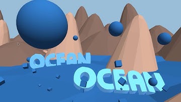 low poly ocean