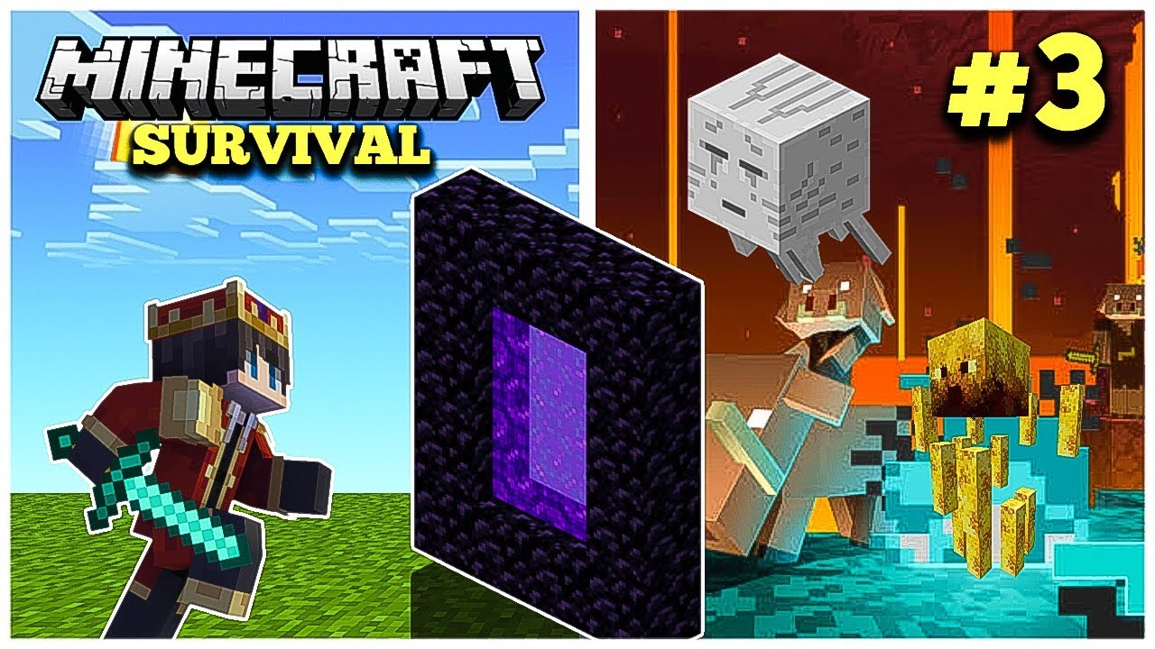 Finally i'm going into nether adventure | Minecraft survival series #3 ...