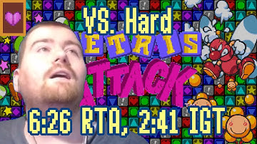 [Speedrun] Tetris Attack - VS. - Hard - 6:26.967 RTA, 2:41 IGT