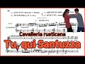 Tu qui santuzza  cavalleria rusticana pmascagni piano accompaniment