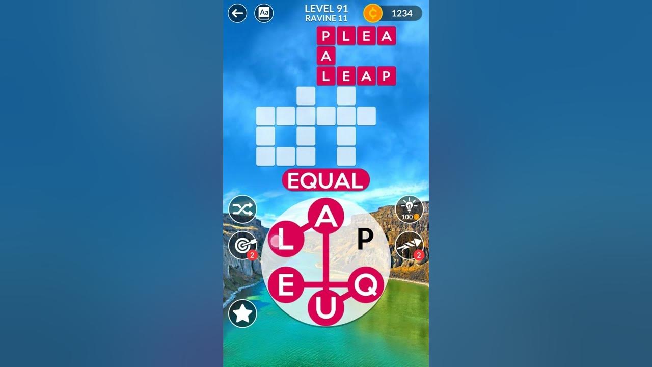 Wordscapes level 91 - YouTube