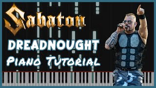 Video thumbnail of "Piano Tutorial: Sabaton's Dreadnought (Medium)"