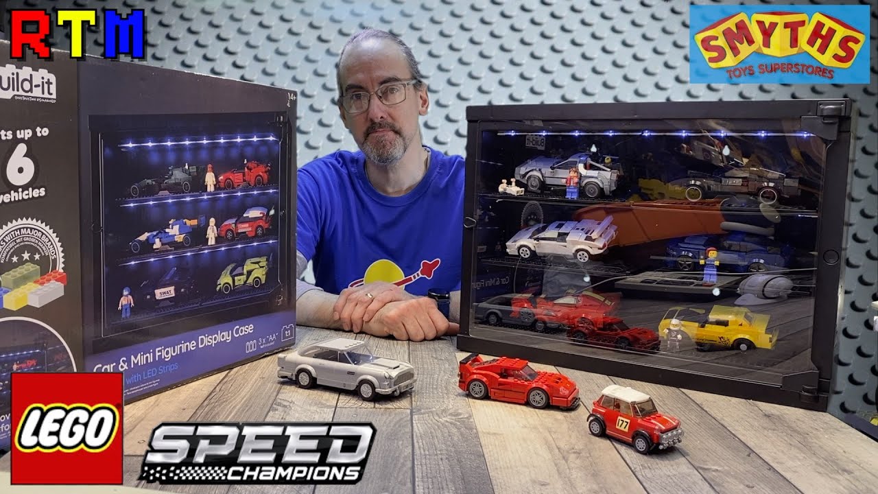 None Lego Speed Champions Build It Car & Mini Figure Display Case LED Cabinet Honest Review
