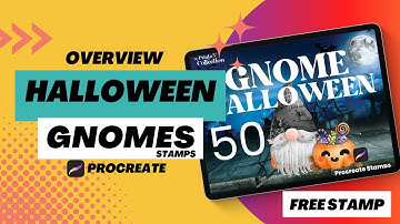 Overview Procreate Stamps - Halloween Gnome Procreate Stamp (FREE Stamp + Tutorials Step by Step)