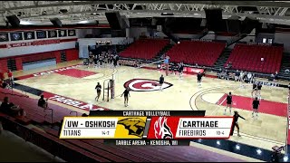Carthage Women's Volleyball vs. UW - Oshkosh 2025_9_30