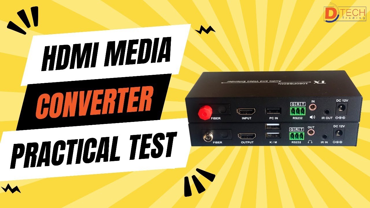 How to Use HDMI Converter Over 20KM Fiber Cable!