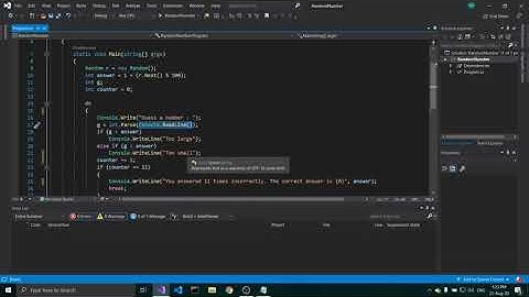 C# Random number console app