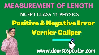 Famous Understanding Negative and Positive Zero Error Vernier Calipers | Physics NEET JEE Profile