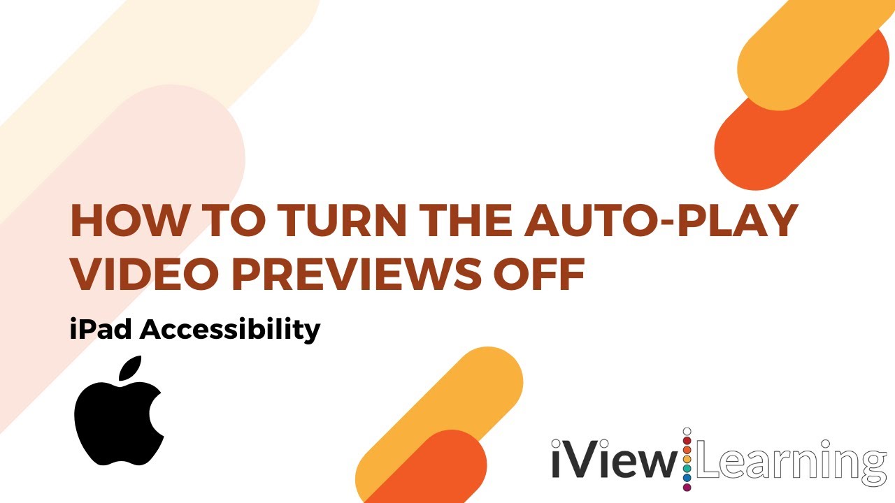 How to turn the auto play video previews off on the iPad. - YouTube