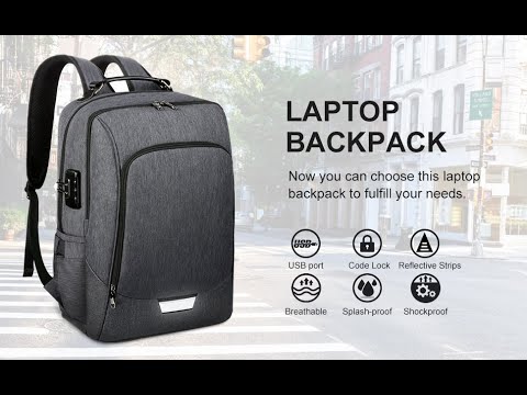 VBG VBIGER Travel Laptop Backpack 17inch Security - YouTube