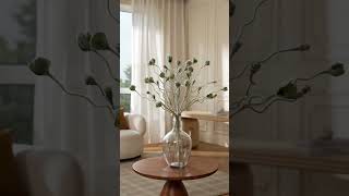 Minimalist Flocked Faux Greenery #homedecorideas #plants