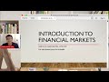 MWP Teach: Introduction to Financial Markets (Aug 25, 2020)