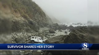 Amazing survival story: Woman who survived Big Sur crash releases pictures