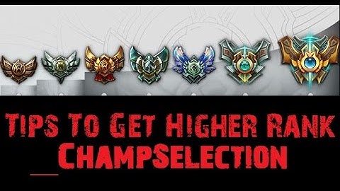 5 tips how to get out of Elo hell #1 | Championselection | Meister Seki