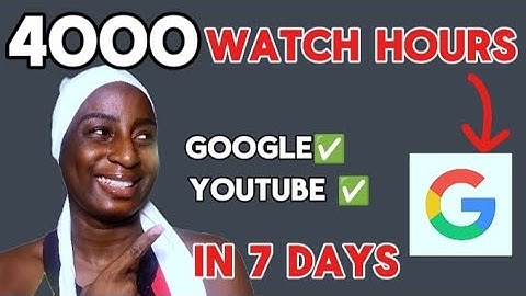 Newest way To Get 4,000 Watch Hours Using Google and YouTube App only