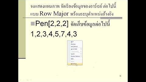 โครงสร้างข้อมูลอาร์เรย์3 มิติ