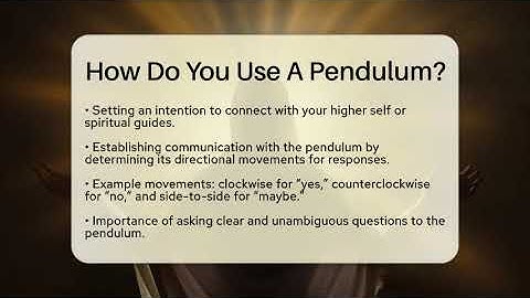 How Do You Use A Pendulum? - Spiritual Universe Unlocked