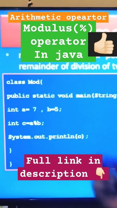 lecture-8 Java operators | arithmetic operators #education #java # ...