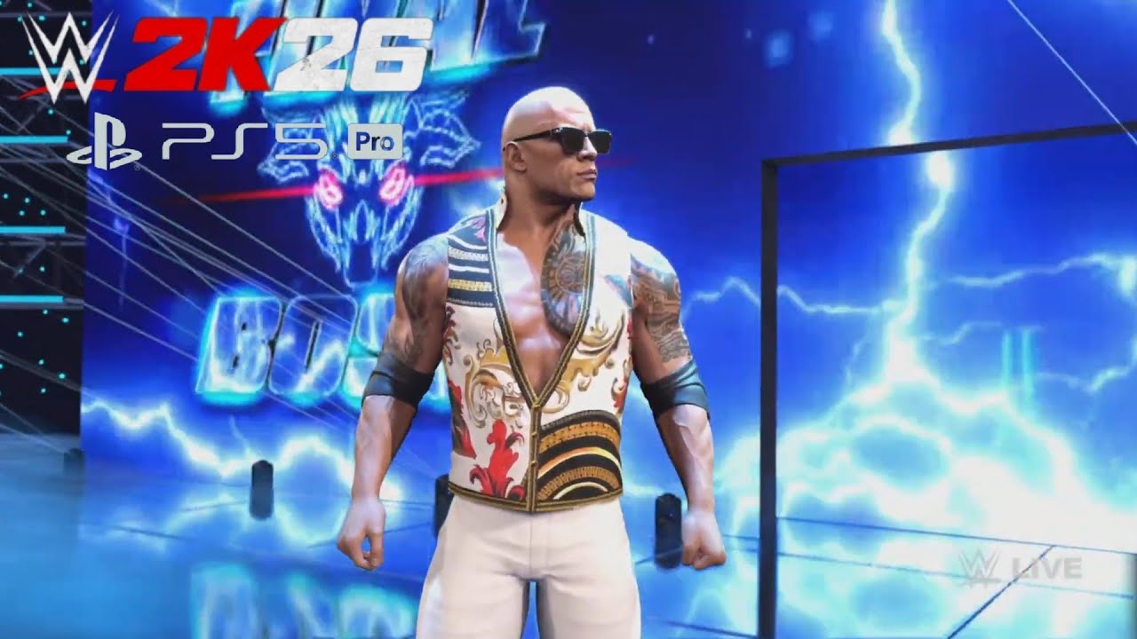 PS5 PRO WWE 2K26 The Final Boss (The Rock) Vs Roman Reigns