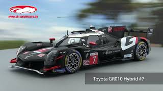 ck-modelcars-video: Toyota GR010 Hybrid #7 2nd 24h LeMans 2024 Toyota Gazoo Racing 1:18 Ixo