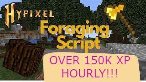 Hypixel Skyblock Foraging Macro Showcase