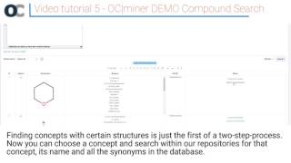 OC|miner DEMO tutorial video #5 - Compound Search
