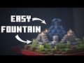 Minecraft: How to Build an Easy  Fountain ⛲⛲ [Tutorial]  #minecraft