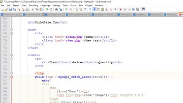 Build A Shopping Cart With PHP and Sessions - PT 3 - Add Items To The Cart