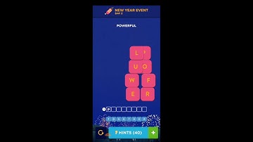 WordBrain 2 New Year Event Day 2 January 4 2021 Answers and Solutions