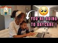 DAY IN THE LIFE | SEARCHING FOR A DAYCARE! ( mom vlog)