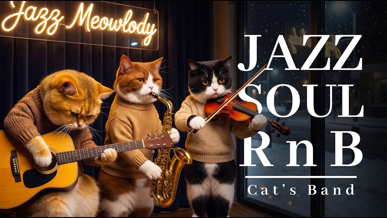Warm Winter Lounge Jazz Soul RnB Instrumental for Stress Relief and Night Calm from The Cat's Band