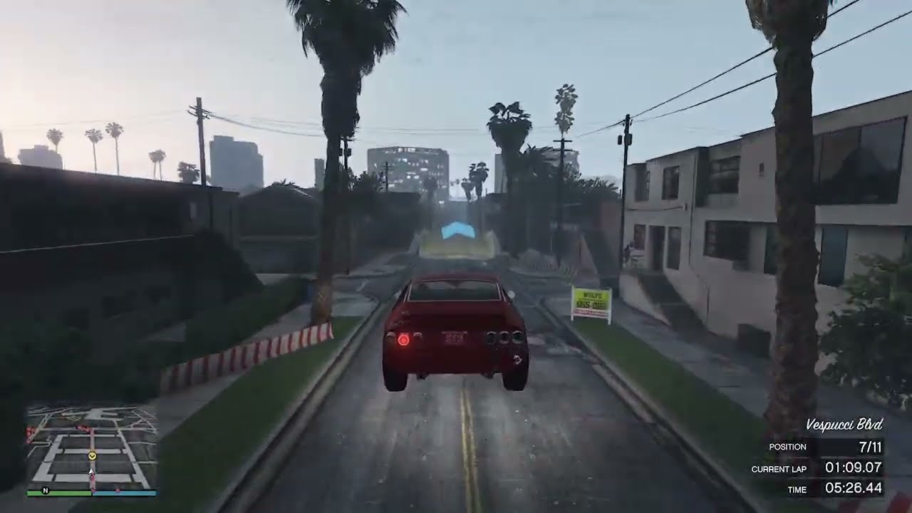 In the GT750 racing on THEREALSK8FOX's Bumpy Bacon track with the CRE8 Crew.