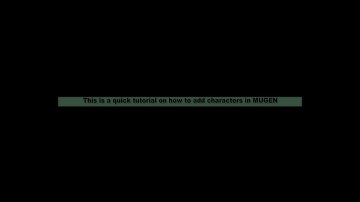 A quick tutorial on adding characters in MUGEN