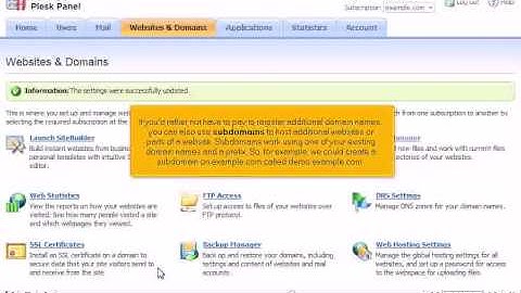 How to add and manage Domains & Subdomains in Plesk