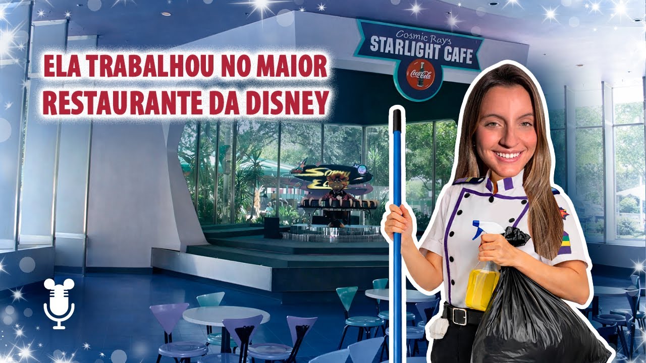ELA TRABALHOU NO MAIOR RESTAURANTE DA DISNEY -  HISTÓRIAS DE ORLANDO PODCAST 