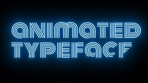 Maze - Animated Typeface After Effects Templates